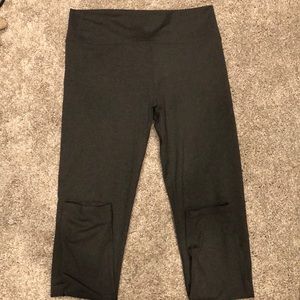 Fabletics dark gray full length leggings